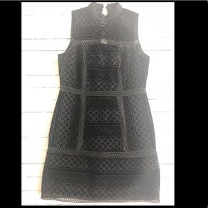 Topshop velvet cutout mini dress.